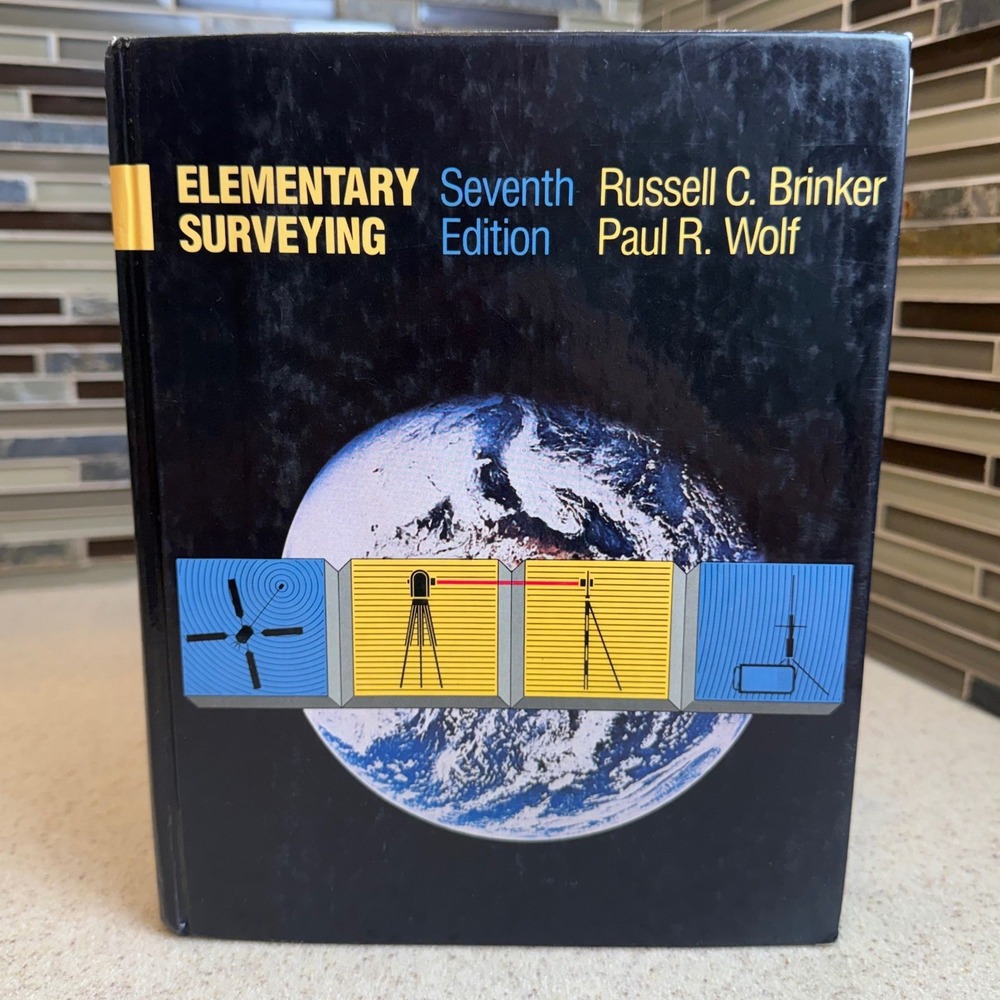 Elementary Surveying 7th Edition Brinker Wolf Hardcover 1984 Textbook 0060409827